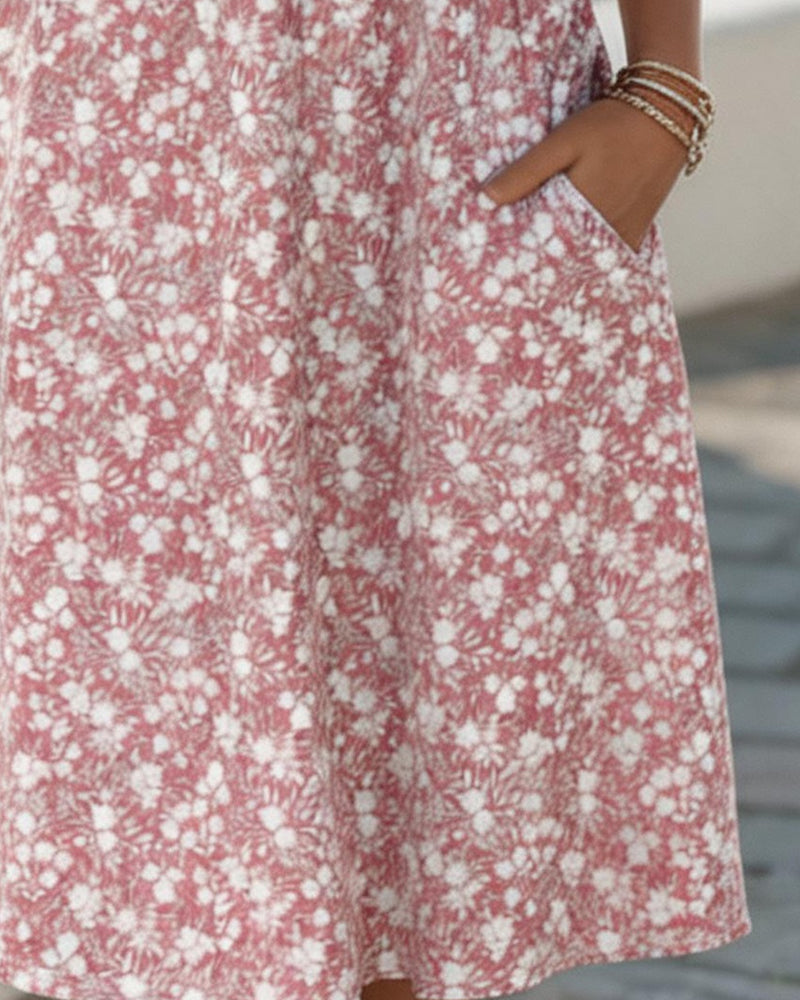 Maria | Vestido midi floral suelto y ligero