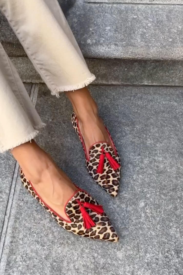 Nela™ | Mocasines Leopardo