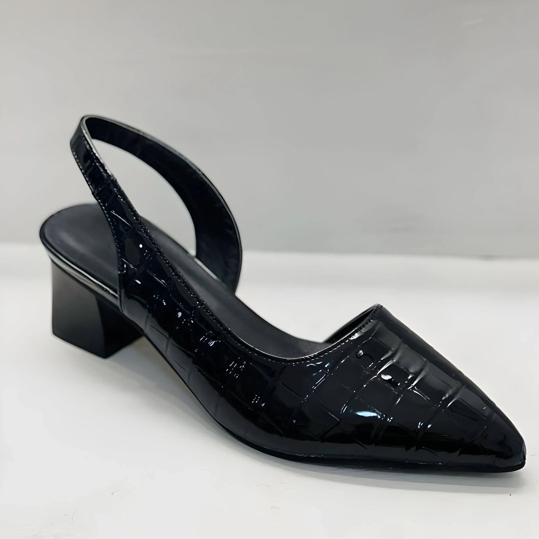 Olga - Zapatos con tacón cuadrado elegante